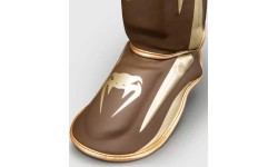 Защита голени Venum Elite, тёмно-коричневая