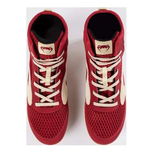 Venum Contender Boxing Shoes - Ruby Red/ Ivory