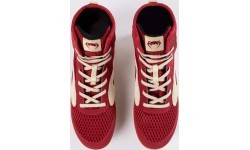 Venum Contender Boxing Shoes - Ruby Red/ Ivory