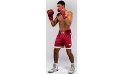 Venum Classic Boxing Shorts – Ruby Red/Ivory