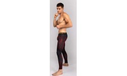 Леггинсы Venum Quetzal Fury, черный/красный/оранжевый