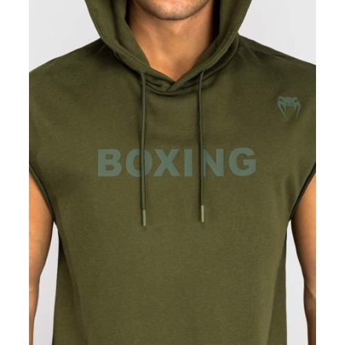 Толстовка без рукавов с капюшоном Venum Boxing VT, военный зелёный