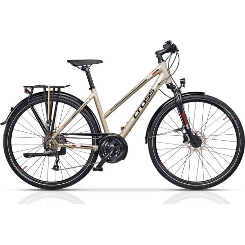 CROSS Travel Trek 28" city bike, size 17" (44cm), champagne