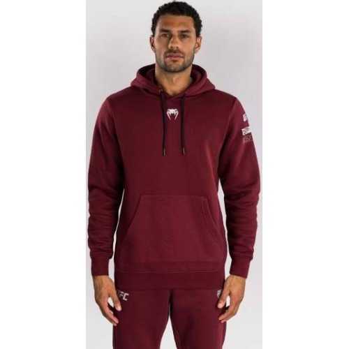 Vyriškas džemperis su gobtuvu UFC Zenith by Venum Burgundy Authentic Fight Week