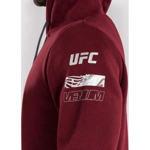 Мужская худи UFC Zenith by Venum Burgundy Authentic Fight Week