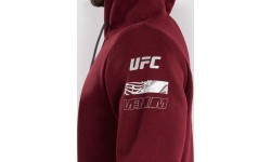 Мужская худи UFC Zenith by Venum Burgundy Authentic Fight Week