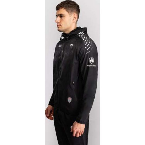 Vyriškas džemperis UFC Zenith by Venum Black Authentic Fight Night Walkout su gobtuvu