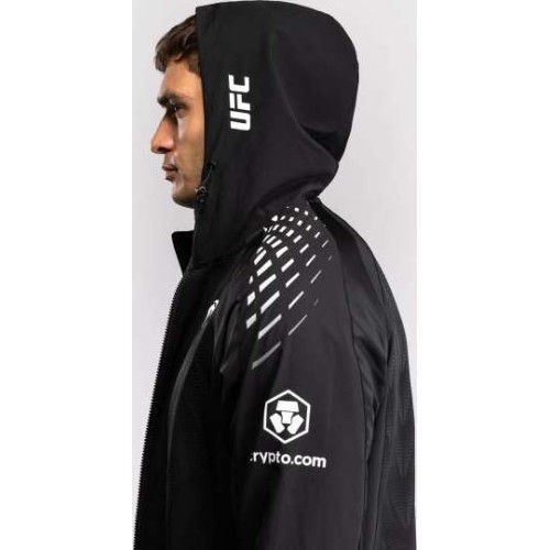 Vyriškas džemperis UFC Zenith by Venum Black Authentic Fight Night Walkout su gobtuvu