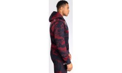 Vyriška UFC Zenith by Venum Burgundy Authentic Fight Week džemperis su gobtuvu