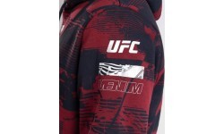 Men's UFC Zenith by Venum Burgundy Authentic Fight Week Pullover Hoodie