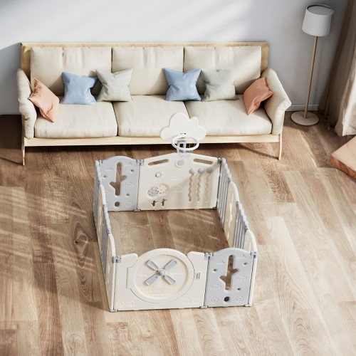 Пластиковый манеж inSPORTline Bufalino 10+2 127 x 160 x 64 см