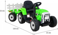 Tractor with Trailer BLOW Green
