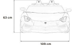 Elektromobilis vaikams Lamborghini Aventador SV, pilkas