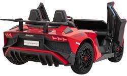 Elektromobilis Lamborghini Aventador SV STRONG, raudonas