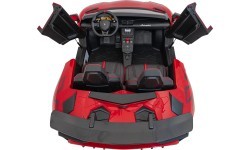 Elektromobilis Lamborghini Aventador SV STRONG, raudonas