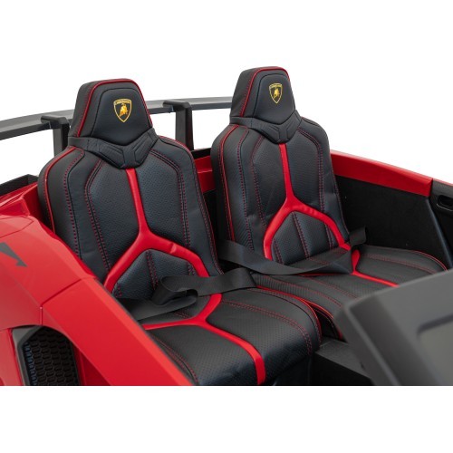 Электромобиль Lamborghini Aventador SV STRONG, красный