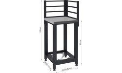 Kampinis modulis TORINO 3 lauko virtuvei, 47x47x123 cm
