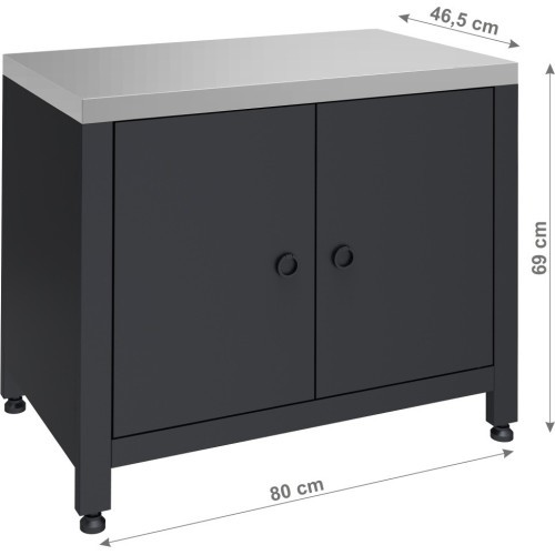 Module grill cabinet TORINO 2 for outdoor kitchen 80x47x69cm