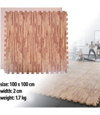 Мат-пазл татами inSPORTline Zemalpro 100 x 100 x 2 см - Рисунок дерева