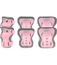 Комплект детской защиты (для коленей, запястий и локтей) Spokey SHIELD, розовый