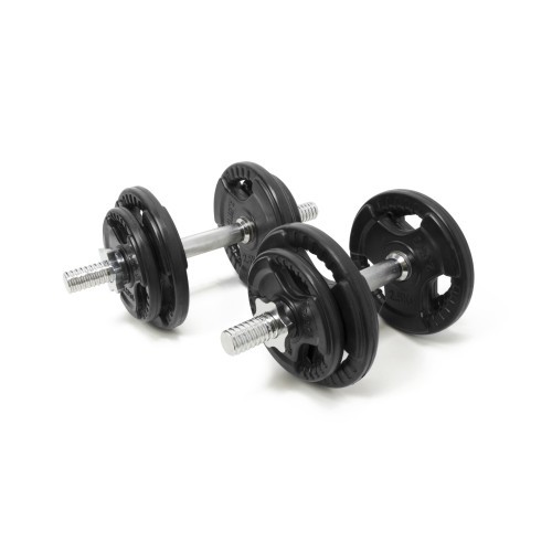 Reguliuojamų hantelių rinkinys Newton Fitness, gumuotas, 2 x 10 kg