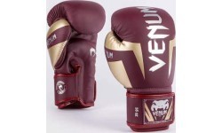 Venum Elite bokso pirštinės, bordo/auksinės