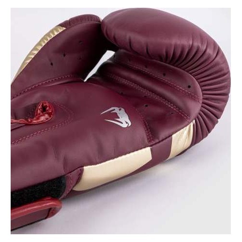 Venum Elite bokso pirštinės, bordo/auksinės