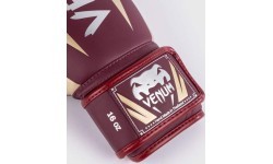 Venum Elite bokso pirštinės, bordo/auksinės