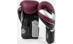 Bokso pirštinės Venum Elite Evo – bordo/sidabrinės