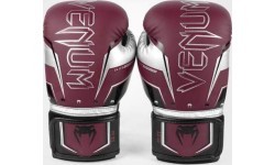 Bokso pirštinės Venum Elite Evo – bordo/sidabrinės
