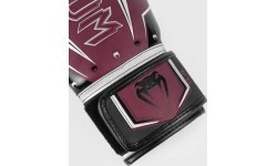 Bokso pirštinės Venum Elite Evo – bordo/sidabrinės