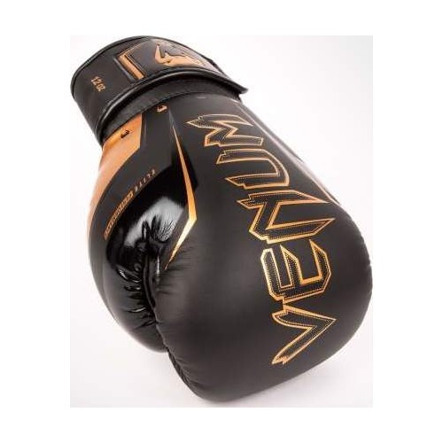 Venum Elite Evo Boxing Gloves - Black/Bronze
