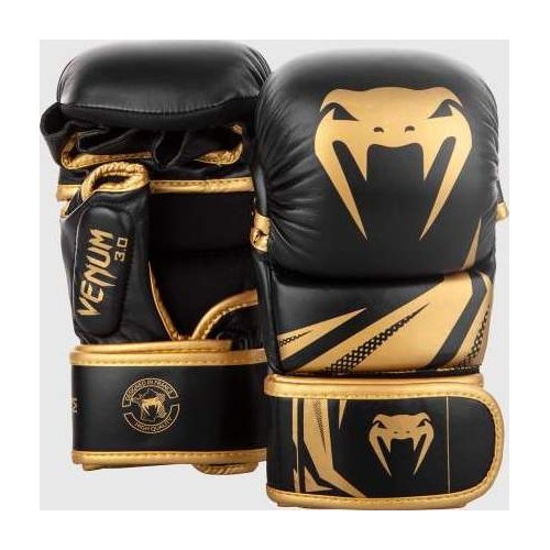 MMA pirštinės Venum Challenger 3.0 – juodos/auksinės
