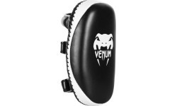 Ударные лапы Venum Light, кожа Skintex, чёрный/лёд, один размер
