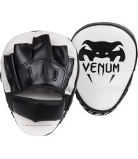 Боксёрские лапы Venum Light белые/чёрные (пара)