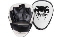 Боксёрские лапы Venum Light белые/чёрные (пара)