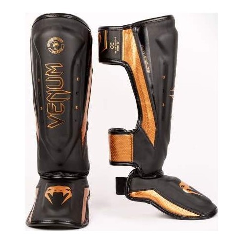 Защита голени Venum Elite Evo, чёрный/бронзовый