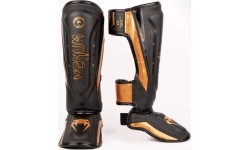 Защита голени Venum Elite Evo, чёрный/бронзовый