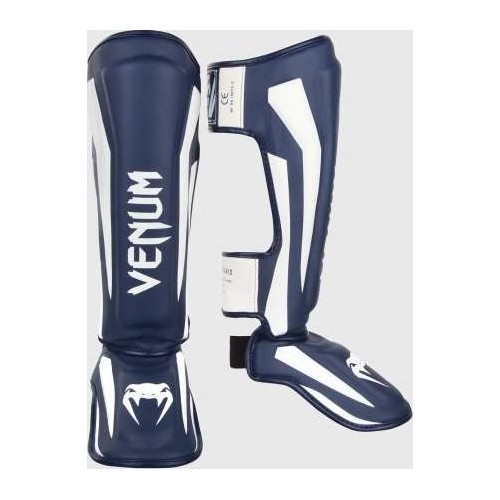 Blauzdų apsaugos Venum Elite Standup - White/Navy Blue