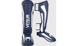 Shin Guards Venum Elite Standup - White/Navy Blue