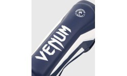 Blauzdų apsaugos Venum Elite Standup - White/Navy Blue