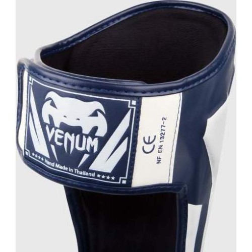 Защита голени Venum Elite Standup - White/Navy Blue
