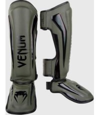 Защита голени Venum Elite Standup – хаки/чёрный