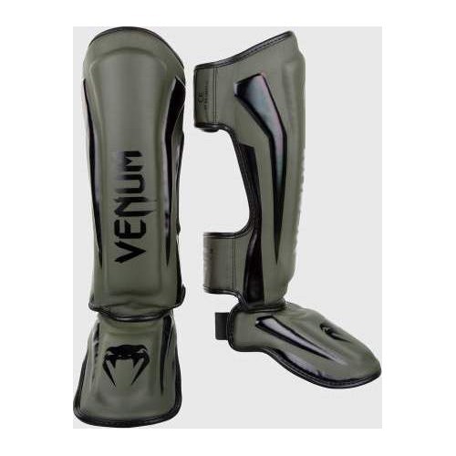 Blauzdų apsaugos Venum Elite Standup – chaki/juoda
