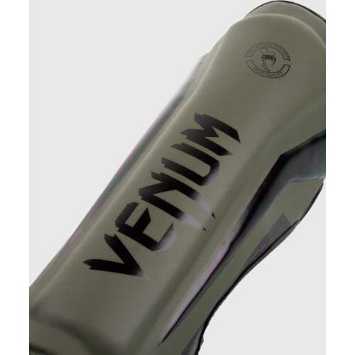 Blauzdų apsaugos Venum Elite Standup – chaki/juoda