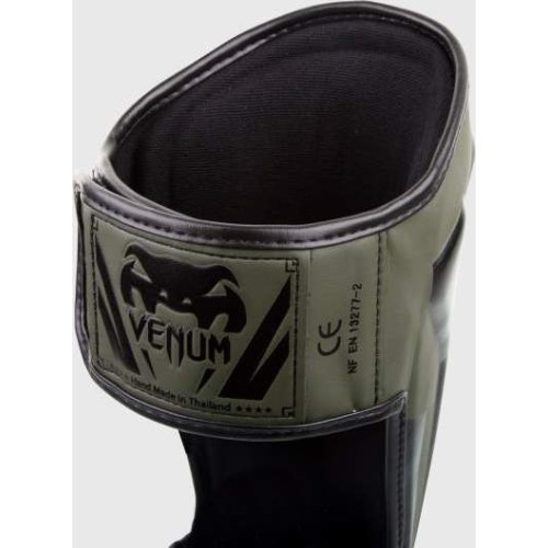 Blauzdų apsaugos Venum Elite Standup – chaki/juoda