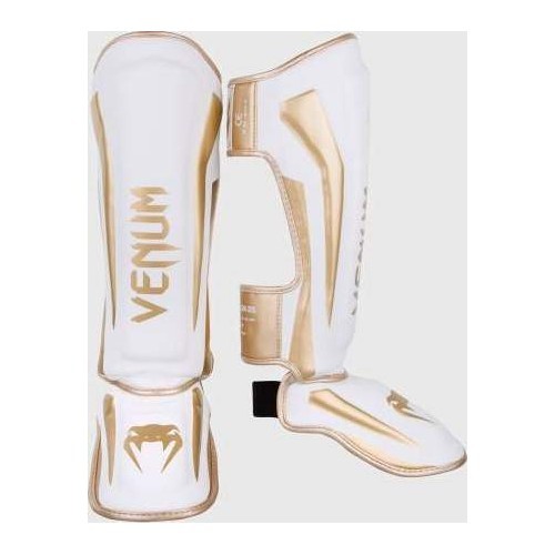 Shin Guards Venum Elite Standup - White/Gold