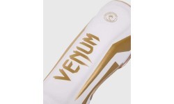 Blauzdų apsaugos Venum Elite Standup - baltos/auksinės