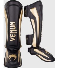 Blauzdų apsaugos Venum Elite Standup, juodos/auksinės