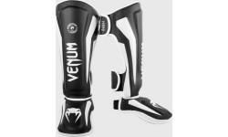 Blauzdų apsaugos Venum Elite Standup, juoda/balta